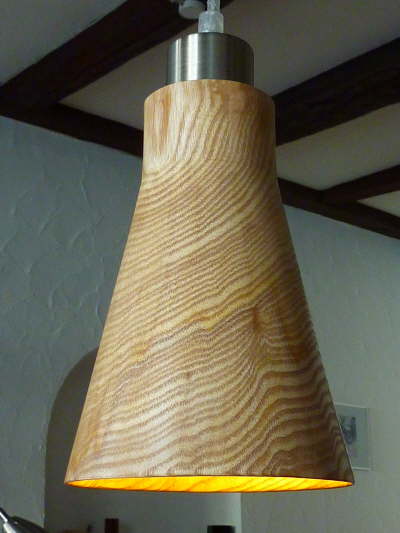 Lampenschirm Eschenholz H:190mm D: 130mm